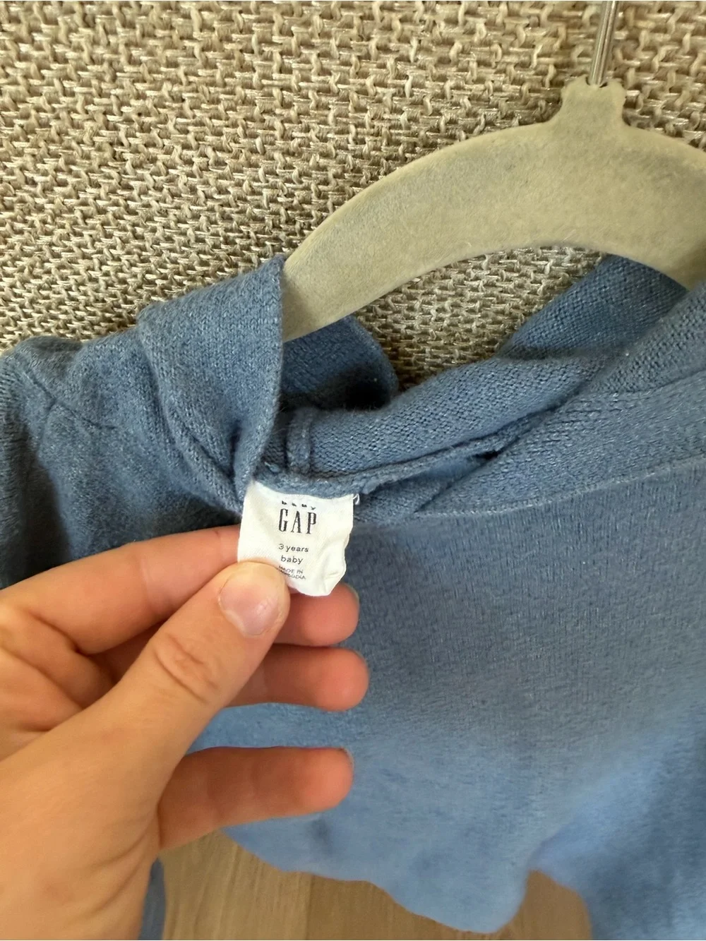 Baby Gap Blue Knit Sweater and Jogger Set